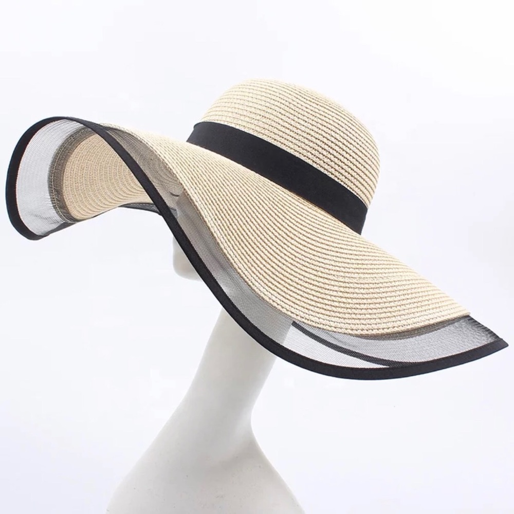 Elegant Vegan Straw Hat: Cream